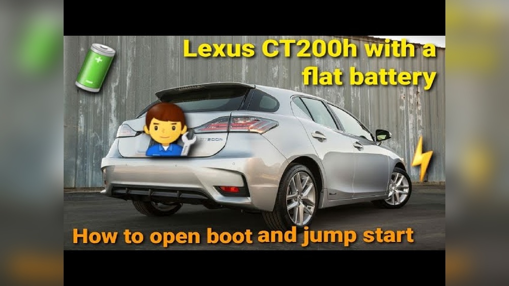 How To Open Lexus Ct200H Trunk With Dead Battery