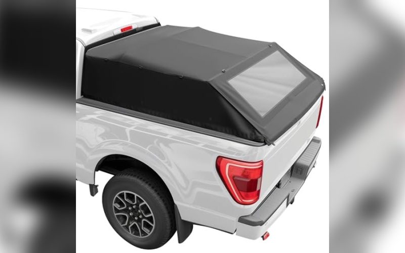 Best Camper For Ford F150 57: JOYTUTUS Foldable Waterproof Truck Bed Topper