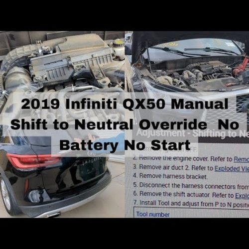 How To Put Infiniti Qx50 In Neutral With Dead Battery: Quick Guide