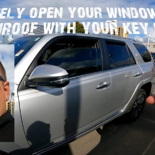 How To Roll Down Windows With Key Fob Toyota Highlander: Easy Steps